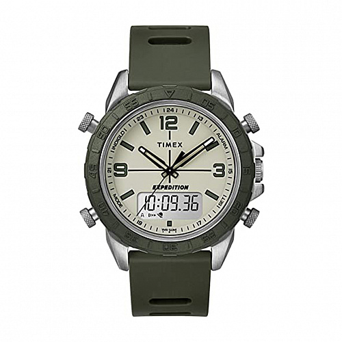 Expedition Pioneer Combo 41mm Quick-Release Leather Strap - Green